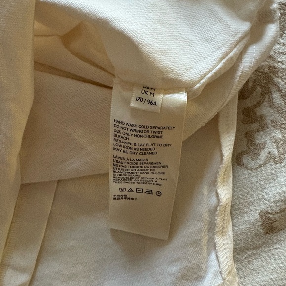 Free People White and Peach Lace-Up Long Sleeve Top - Picture 5 of 5